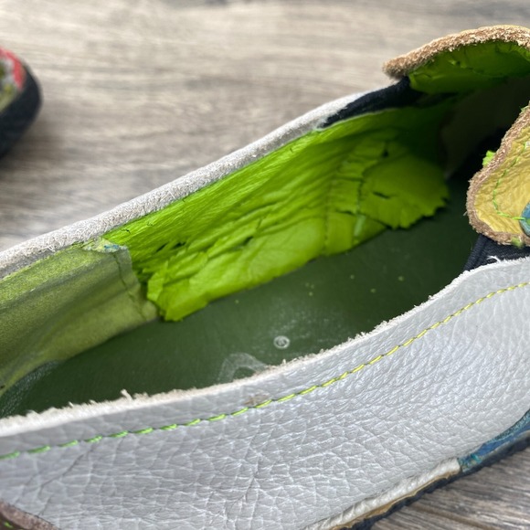 Socofy Leather Patchwork Comfortable Loafers Shoes Women's Size 245 US 7.5 - Picture 10 of 13